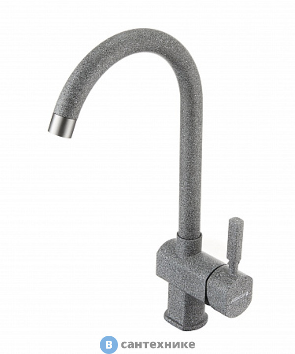 Смеситель Акватон ЛИАМ для кухни серый (1AX003FCXX230)