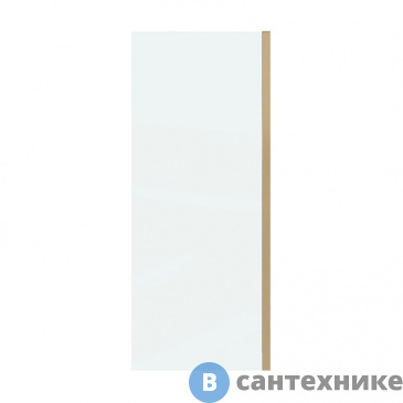 картинка Боковая стенка Grossman Classic 200.K33.04.90.32.00 (90*195) золото сатин, стекло прозрачное