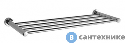 картинка Полка для полотенец WasserKRAFT Donau K-9411 металл, хромоникелевое покрытие